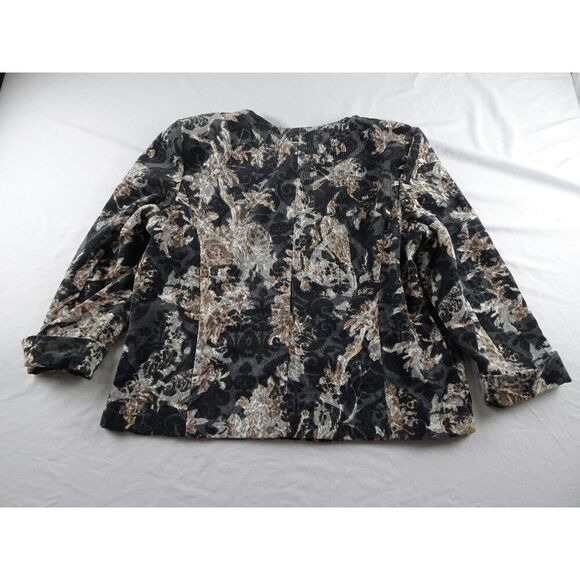 R Q T Women Corduroy Full Zip Jacket Size XL - Picture 6 of 10